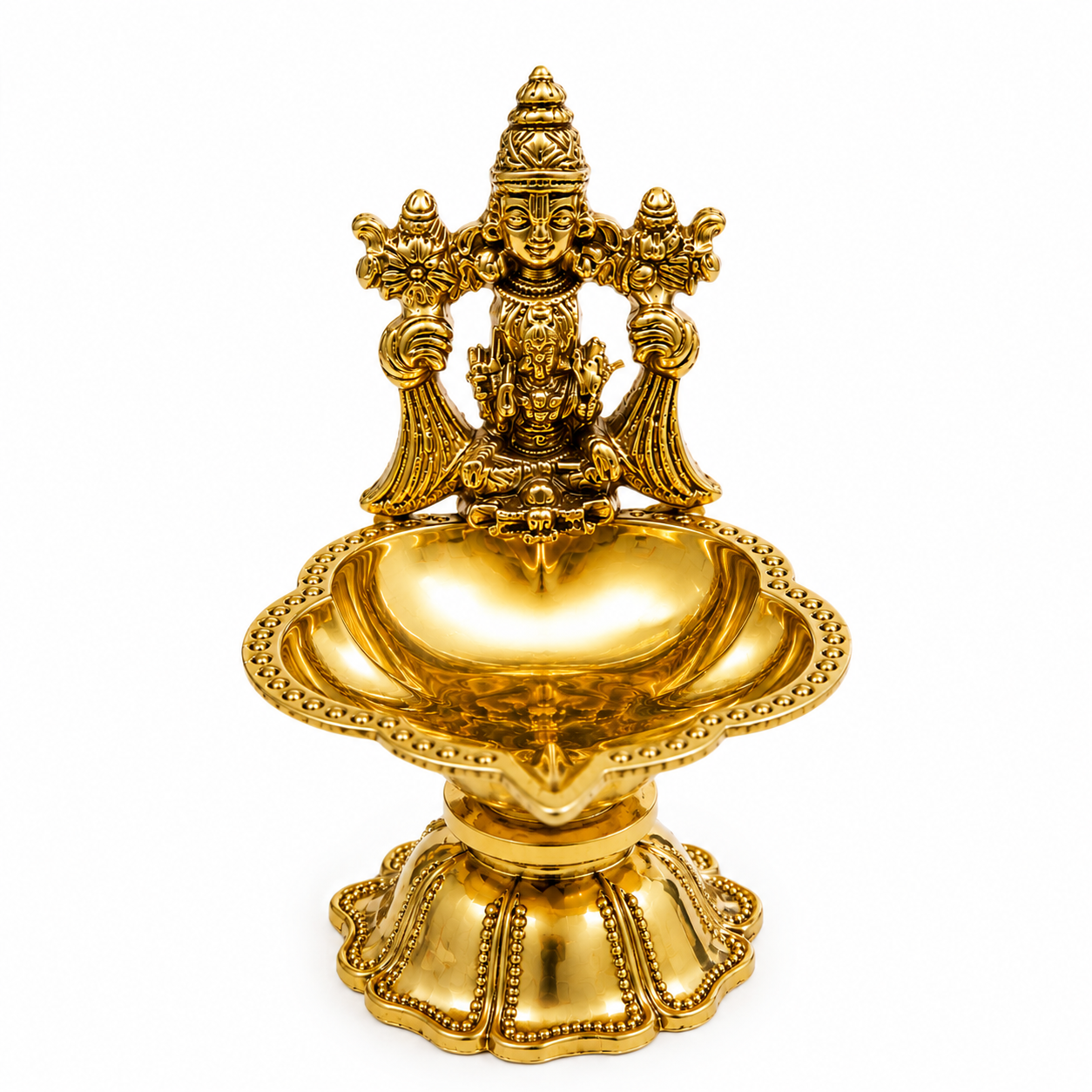 DIVEEK Tirupati Bala ji Laxmi Diya | Premium Handcrafted Oil Lamp for Puja, Temple, Office, and Home Décor | Traditional Deepam for Festival, Diwali, and Gifting | Set of 1
